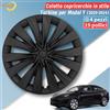 TSLLUG 4 Pezzi Copricerchi da 19 Pollici per Tesla Model Y, Ruote Gemini Light da 19" 2020-2024, Stile Turbine 34, Copriruota di Ricambio per Auto, Accessori per Cerchioni Completi