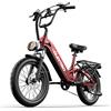 Cleytro Bicicletta Elettrica per Adulti Cleytro XC20, Pneumatici da 20 Pollici, Motore da 500W, Batteria da 48V 15.6Ah, Autonomia di 40-100 km, Sospensione Completa, Freni a Disco