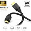 Cavo HDMI 2.1 8K 48Gbps 2m Ultra HD compatibile con Ps5 Ps4 Xbox TV Monitor Proiettore