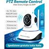 Nuova Telecamera IP Smart PTZ WiFi Ultra Nitida 2MP 1080P Full HD 2026, Visione Notturna IR, Audio Bidirezionale, Rilevamento Movimento, Baby Monitor, Spedizione Gratuita in Tutto l'Italia