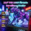 VEOUT Monitor portatile da gioco da 15,6 pollici 60Hz, display IPS FHD 1080P con rapporto di aspetto 16:9, schermo secondario esterno ultra sottile e leggero, ampiamente compatibile con laptop, PC desktop e