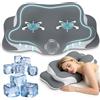 NONE Cuscino Cervicale per Collo e Spalle, in Memory Foam Inodore, a Lento Ritorno, con Rivestimento in Seta Morbida, Ergonomico, Ortopedico, Supporto per il Collo, Regalo