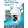 Telecamera IP Dome Wireless PTZ 2MP 1080P con App Eseecloud, Rilevamento del Movimento AI, Monitoraggio di Sicurezza Domestica CCTV