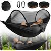 NONE Amaca da campeggio con zanzariera, amaca portatile da viaggio perfetta per backpacking, escursioni e giardino