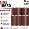 RYOBI Batteria 18650 Flat Top 3.7V 3000mAh 20A ad alta scarica, ricaricabile agli ioni di litio per pacchi batteria fai-da-te, torce, utensili elettrici, barche RC, auto RC, droni - Ricambio per HG2,