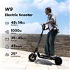 NONE Monopattino Elettrico IScooter W9 con Motore da 1000W, Batteria al Litio ad Alte Prestazioni 48V14AH, Supporto APP, Freni a Disco Anteriori e Posteriori, Ideale per il Pendolarismo Urbano, Velocità