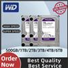 WD Disco Rigido WD Purple da 1TB-4TB, 3.5 Pollici SATA 6.0Gb/s, Unità di Archiviazione Portatile per Videosorveglianza Domestica
