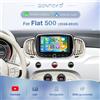 BONROAD Autoradio da 7 pollici con Carplay wireless per Fiat 500 Abarth 2016-2019, lettore multimediale video per auto con Android Auto wireless, RDS, navigazione GPS, DSP, Mirrorlink