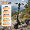 OOTD Monopattino Elettrico Pieghevole OOTD SR1, Motore ad Alta Potenza 500W, Batteria 48V 20Ah, Velocità Massima 25KM/H, Autonomia Fino a 70KM