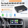 AUTOTOP Decoder Wireless Apple CarPlay Android Auto per Audi A4 B8 S4 RS4 A5 8T S5 RS5 Q5 8R MMI 3G 3G+ Interfaccia Retrofit per Schermo Multimediale Originale Audi MirrorLink AirPlay Bluetooth USB