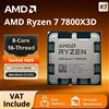 AMD Processore da Gaming AMD Ryzen 7 7800X3D, 8-Core 96MB 3D V-Cache, Socket AM5, 5.0GHz, Ventola Non Inclusa