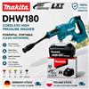 Makita Idropulitrice Portatile Originale Makita DHW180 Senza Fili 18V, Pistola a Spruzzo per Pulizia Auto, Camion, SUV, Moto, Giardino, Patio, Recinzioni, Pavimenti, Finestre, Pulizia Esterna, Compatibile