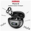 Erazer Auricolari Bluetooth ERAZER XF55 V6.0 AI con Riduzione del Rumore, Cuffie Wireless OWS a Clip per Orecchio, Auricolari Traduttori a Lunga Durata