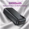 Hganus Slim Powerbank 50000mAh 22.5W Ricarica Rapida Batteria Esterna Portatile ad Alta Capacità per IPh Xiaomi Samsung Uso Esterno