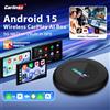 Carlinkit 2026 CarlinKit CarPlay da Cablato a Wireless, Android 15 Ultra2 AI Box 5G NR, CarPlay Wireless Smart AI Box, Chip SM6350 8 Core, da Cablato a Wireless, Android Auto AI Box Plug and Play per IPTV