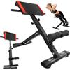 Panca Romana Pieghevole per Allenamento Schiena, Sedia Goat Chair, Carico Massimo 150kg, Sgabello per Manubri, Attrezzatura per Allenamento Muscoli Addominali e Vita