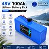 RYOBI Batteria 48V, 10Ah, 10000mAh, 18650, 13S5P, Pacco Batteria agli Ioni di Litio, BMS Integrato, Scooter Elettrico, E-Bike, Mountain Bike, 500W, 750W, 1000W.