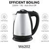NONE WETECH W6202 Bollitore Elettrico in Acciaio Inox da 1,8L, 2200W, Ebollizione Rapida, Spegnimento Automatico, Riscaldatore d'Acqua AC 220-240V, Bollitore Domestico per Acqua Calda