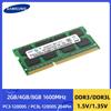Samsung Laptop RAM DDR3 DDR3L 2GB 4GB 8GB 1600MHz SODIMM PC3-12800 PC3L-12800 204Pin 1.5V 1.35V Dual Channel Ram per notebook