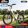 Mairide Bicicletta Elettrica per Adulti Mairide S600 250W, Batteria 36V 13Ah, Autonomia 70km, 7 Velocità, Sospensioni e Freni a Disco