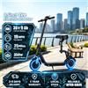 NONE Monopattino Elettrico Pieghevole Portatile EUstock 350W, Velocità Massima 30 km/h, Pneumatici Solidi in Gomma da 8,5 Pollici, Autonomia Massima 40 km, Tre Velocità Regolabili, Controllo tramite App,