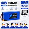 RYOBI Batteria agli Ioni di Litio 48V 10Ah 10000mAh 18650 13S5P con BMS Integrato per Scooter Elettrico, E-Bike, Mountain Bike, Motore 500W 750W 1000W, Batteria Ricaricabile Sostitutiva