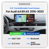 BONROAD 12.3" 1920*720P Wireless CarPlay Autoradio Multimediale con Schermo Touch Display Android Auto Per Audi A4 B9 A5 2016-2023 Con AirPlay Auto Link Bluetooth 5.0 Navigazione GPS