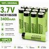 Makita Batteria Ricaricabile Originale NCR18650B 3400mAh 3.7V 18650 Li-ion con Terminale a Bottone per Torcia, Ventilatore Portatile, Rasoio, Lampada Frontale, Power Bank - Spedizione Veloce UE