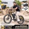 OTIDA X2 Bici Elettrica Fuoristrada a Doppio Motore 52V30Ah, Ruote da 26 Pollici, Pneumatici Fat 4.0, E-Bike da Montagna per Adulti