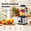 Betuyoo Frullatore e Tritatutto 2-in-1 ad Alta Velocità da 2,5L, Frullatore da Banco da 9500W, Mixer per Smoothie con 8 Lame, Processore Alimentare da 24000 Giri/Min per Cucina