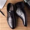 NONE Scarpe eleganti da uomo con rialzo interno, in morbida pelle, a punta, per ufficio, matrimonio e occasioni formali.