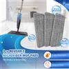NONE Mop spray con 3 cuscinetti in microfibra sostituibili, serbatoio dell'acqua grande da 700 ml, 360 ° Mop Spray Piatto con Testa Girevole, per Pulizia a Secco e Umido, per Pavimenti in Laminato, Uso