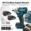 Avvitatore a impulsi a batteria 18V con motore brushless, 2 batterie al litio da 3.0Ah, velocità variabile, pistola a impulsi elettrica con bussole e punte, kit completo per riparazione pneumatici