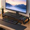 NONE Supporto Pieghevole per Monitor in ABS con Cassetto Portaoggetti e Porta Telefono per Laptop, PC, Ufficio e Casa