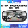 Srnubi Autoradio Wireless CarPlay Android Auto con Schermo GPS Multimediale da 7 Pollici Compatibile con FIAT 500 Abarth 2007-2015
