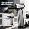 Soffiatore d'aria senza fili Turbo Air Duster 150.000 giri/min con motore brushless, mini soffiatore elettrico portatile ricaricabile con 14 accessori per la pulizia di auto, computer, tastiere e casa