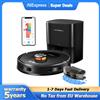 Liectroux Robot Aspirapolvere e Lavapavimenti Liectroux T9 con Navigazione LDS, 6500Pa Potente Aspirazione, Stazione Auto-Svuotamento, Mappe Multi-Piano, Carpet Boost，spazzole anti-groviglio,WiFi 2.4/5GHz