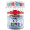 Caramelos Cerdán - Lecca Lecca Cuore Senza Zucchero Gusti Assortiti | Caramelle Dure con Bastoncino Senza Glutine e Allergeni | Ideali per San Valentino e Compleanni | Barattolo da 125 Unità
