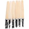 jojofuny Set Scalpelli da Intaglio Legno 12 Pezzi per Principianti | Impugnature Ergonomiche Beige, Lame in Acciaio al Manganese, Uso su Legno Gomma e Argilla