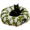 Generico Tunnel Per Gatti A Tema Natalizio - Letto Per Gatti A Forma Di Ciambella | Tunnel Lavabile Per Gattini - Per Casa, Camera Da Letto, Soggiorno, Esercizio, Inverno, Sonno, Balcone,