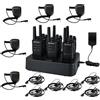 Retevis RT668B Walkie Talkie Professionali Bundle con 5 Microfoni