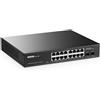 Yulinca Switch a 16 porte 2,5 G con 2 x 10 G SFP+, 16 porte Ethernet Base-T da