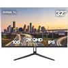 Nilox NXM322K1001 Monitor Gaming 32'' 2K QHD 2560×1440 IPS, Frequenza