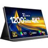 EVICIV Monitor Portatile 16 Pollici 4K 1200 Nits, UHD 3840x2400 2000:1
