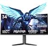 KOORUI Monitor da gioco curvo(R1000) da 34 pollici | Pannello VA WQHD