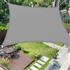 SUNLIMEI Vela Ombreggiante 1.5 x 2.5 m Rettangolare Protezione Solare Anti UV HDPE Traspirante Tenda da Sole Parasole con Fune per Giardino, Terrazza, Piscina (Personalizzabile), Grigio Chiaro