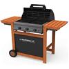 Campingaz BBQ Gas Adelaide® 3 Woody L, BBQ Gas Adelaide, Grigio, 80 x 41 x 42 cm, 3000004859