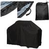 Nikou Copertura per barbecue da esterni, impermeabile, antipolvere e resistente al calore, per barbecue elettrici, a carbonella e a gas (170 × 61 × 117 cm, nero)