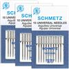 Schmetz Aghi universali per macchina da cucire, misura 80/12-3, 30 aghi