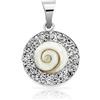 PLANETYS - Ciondolo Occhio di Santa Lucia Argento Sterling 925 Ossidi di Zirconio